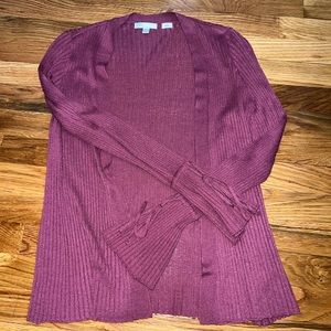 Lauren Conrad cardigan with sleeve ties